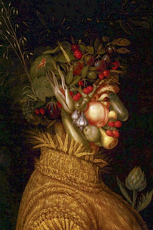 Giuseppe Arcimboldon (1527–1593) maalaus Vuodenajat: Kesä